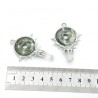 Crystal Pillar Irregular Free Form Geometric Point Semi-precious Stone Clear Crystal Jade Pendant